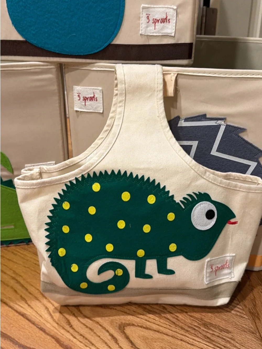 3 Sprouts Kids Animal Canvas Storage Bins (3) & 2 Art caddies